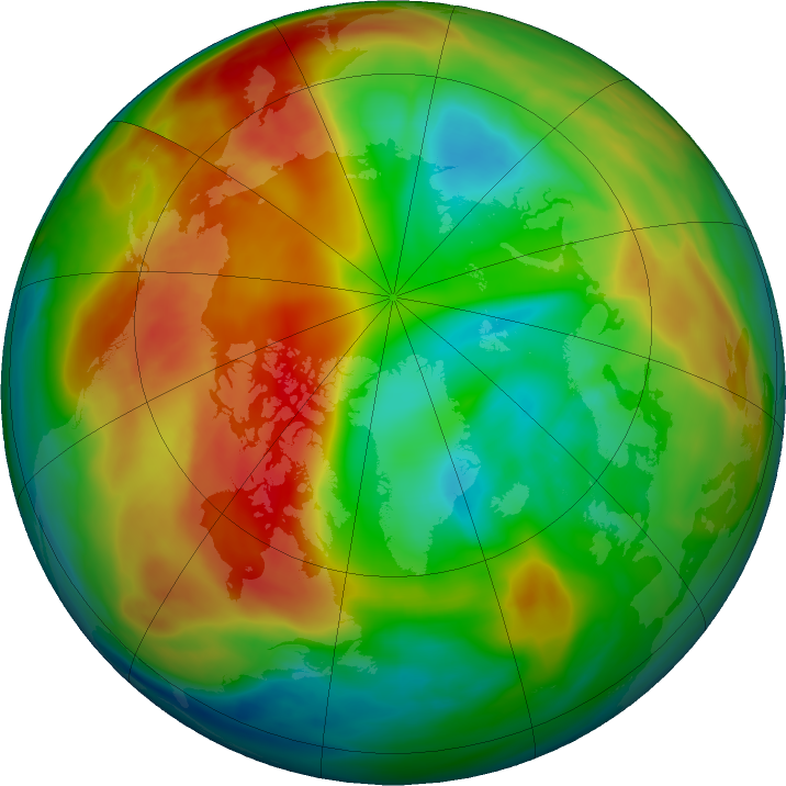 Arctic ozone map for 07 February 2020